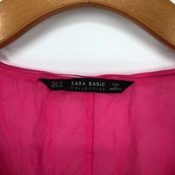 Zara Princess-like V-Neck Button Down Blouse - Picture 7 of 10